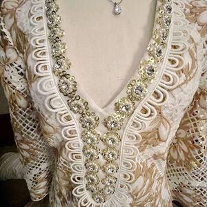 BOSTON PROPER Lace Dress 
Size Medium (8)